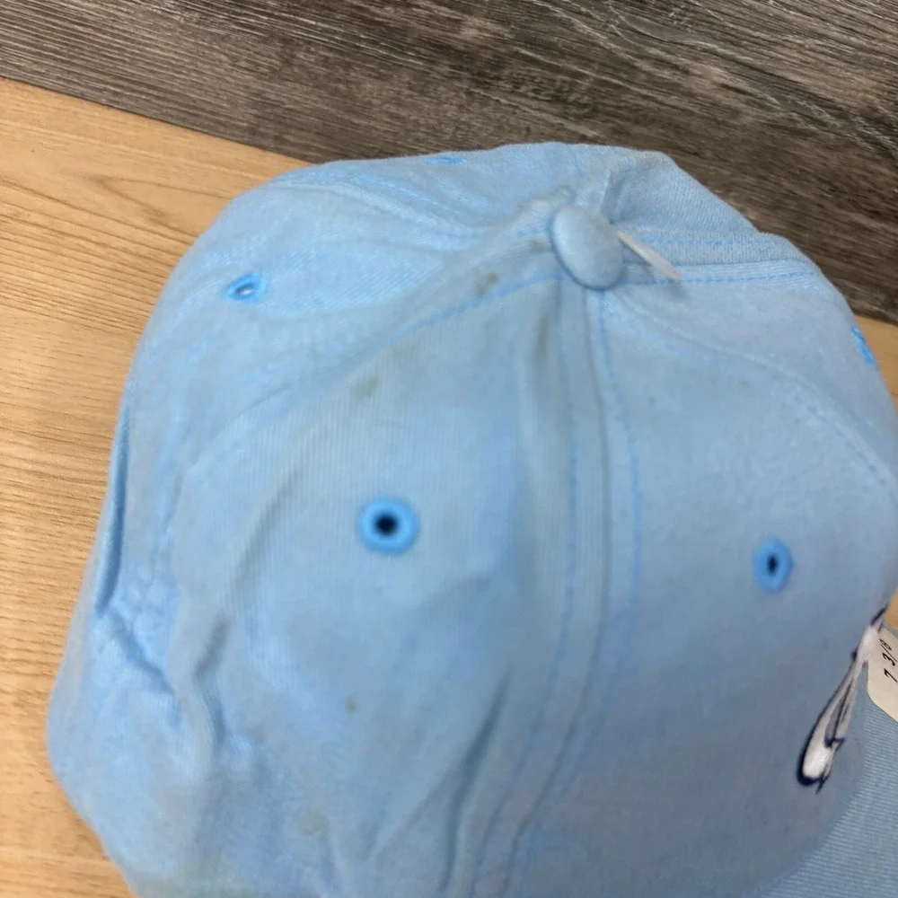 Vintage North Carolina Tar Heels Hat Cap‎ Fitted 7 1/8 Blue Top of the World Y2K